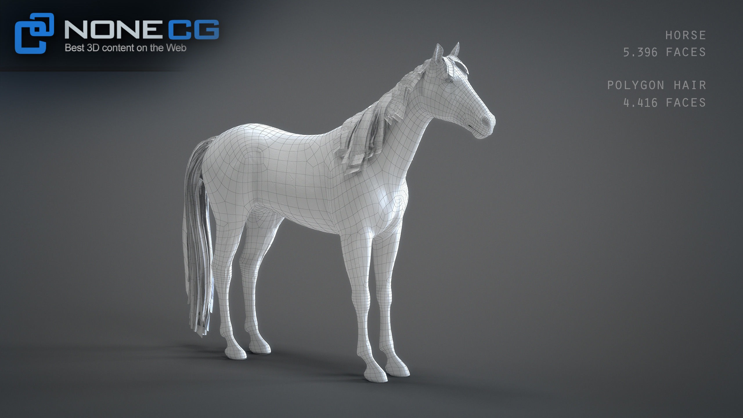 Animated Horses 3DS Max 3D model_16