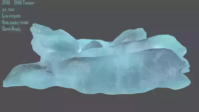 Ice piece of rock