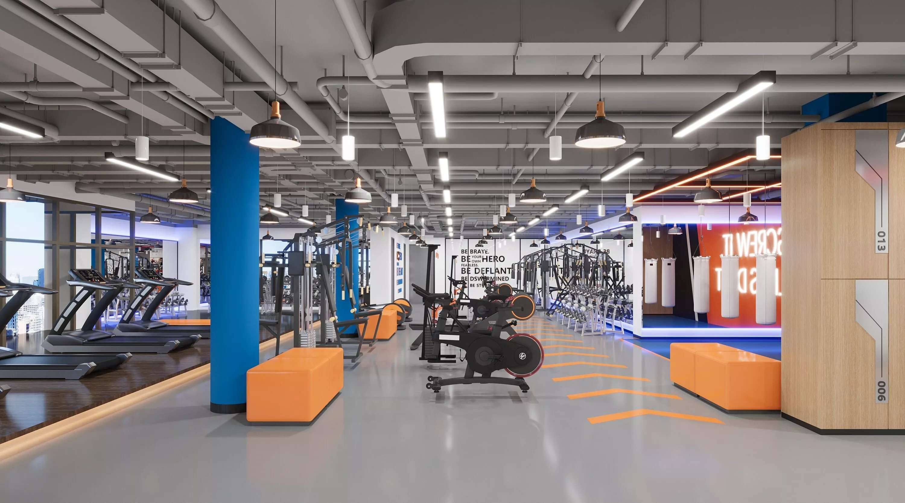 Gym Interior 3D model