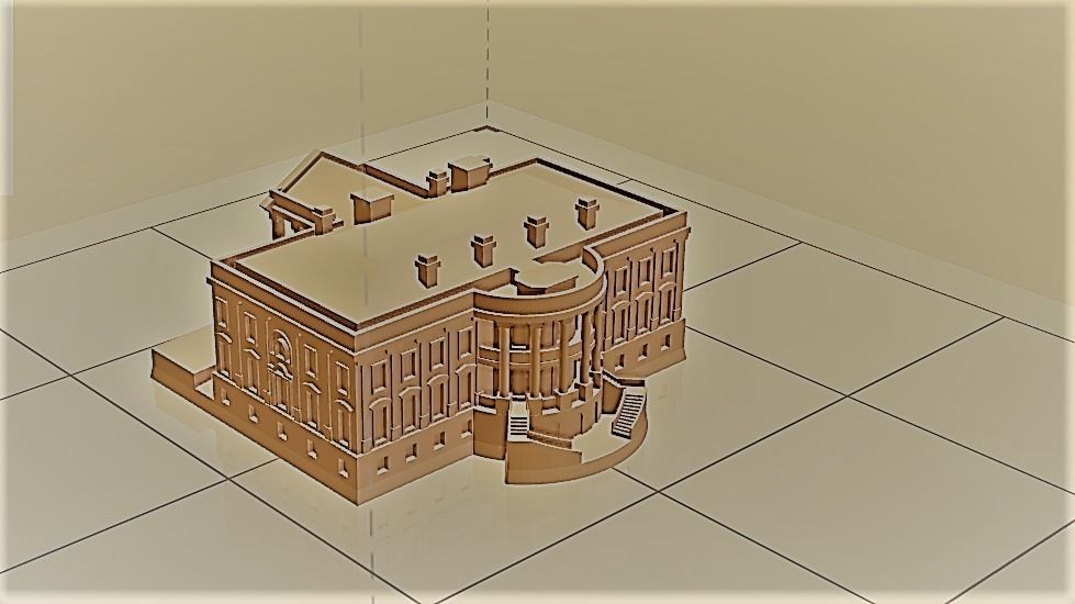 White house 3D print model_2