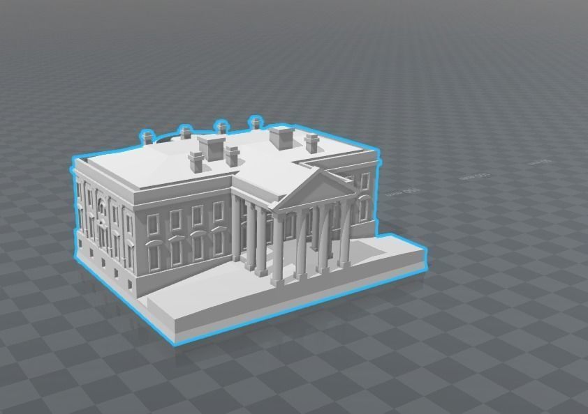 White house 3D print model_1