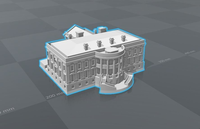 White house 3D print model