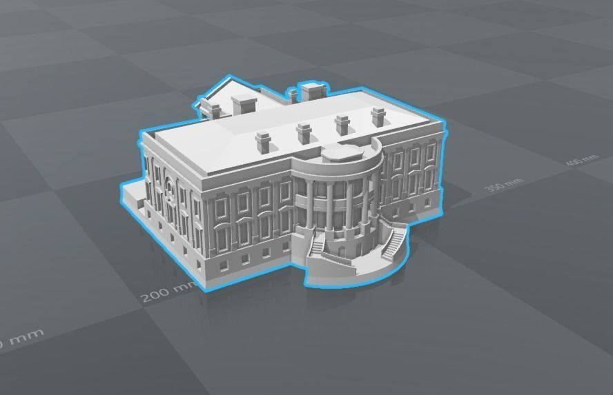 White house 3D print model_0