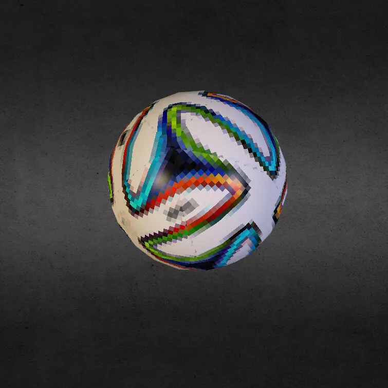 Brazuca soccer ball free Free low-poly 3D model