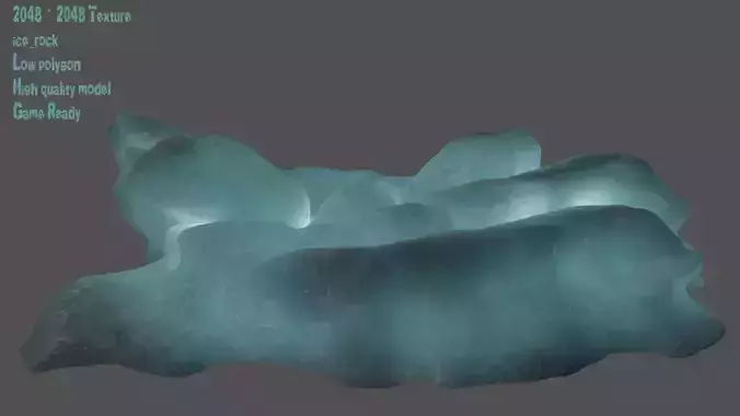 Ice piece of rock
