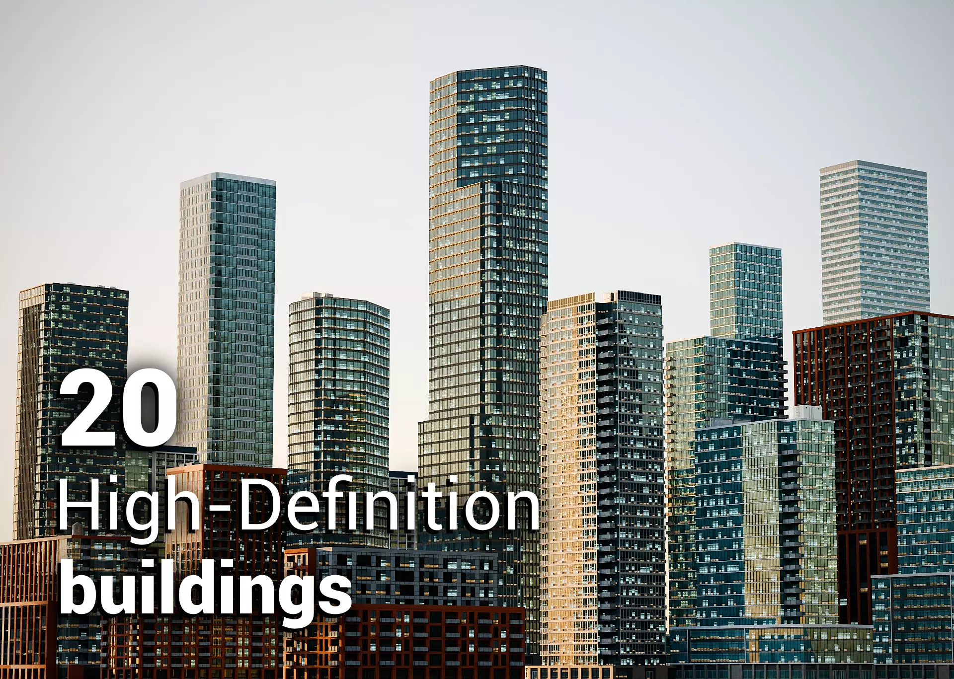 City Building Pack 2 Low-poly 3D model