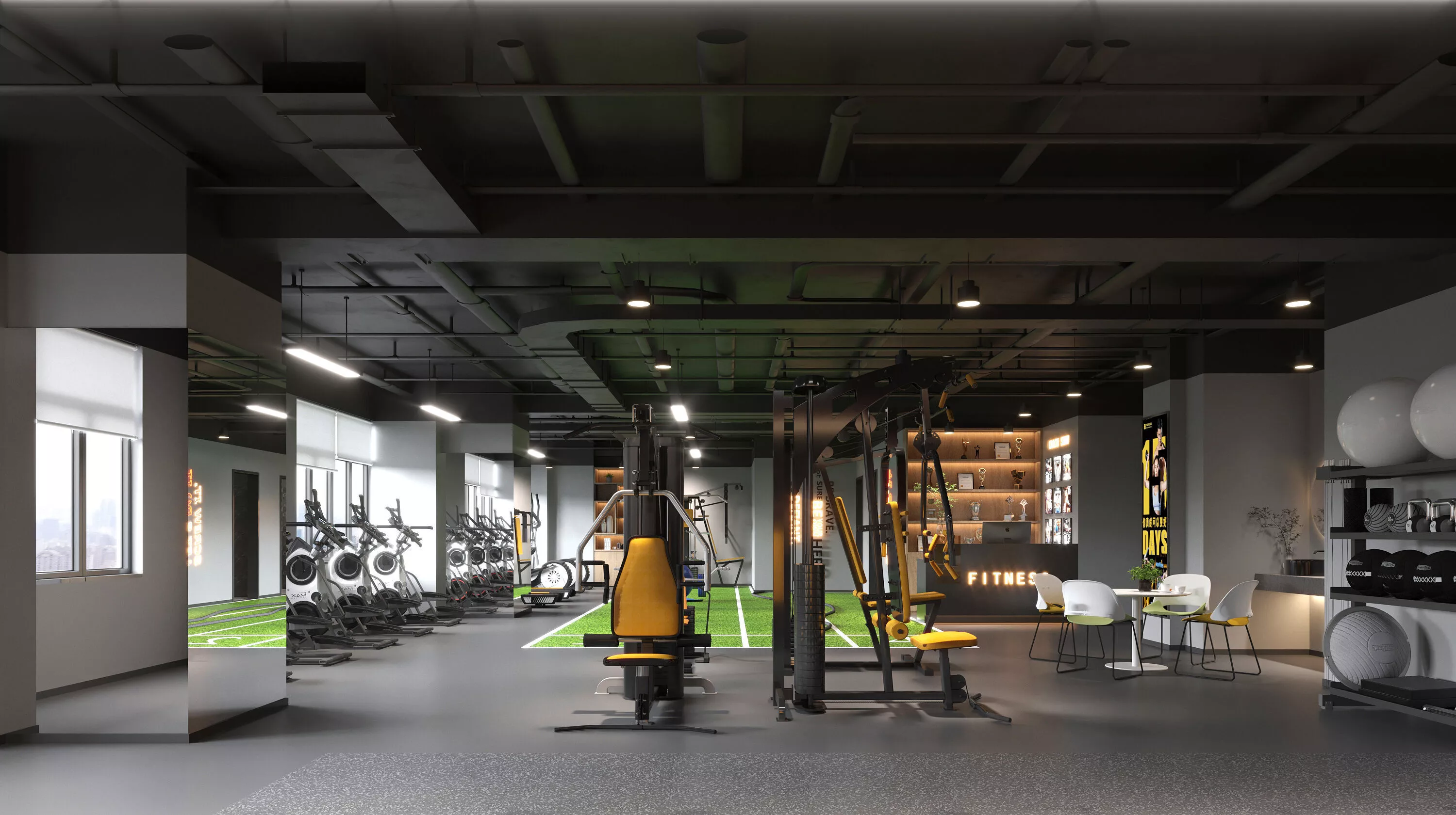 Gym Interior 3D model