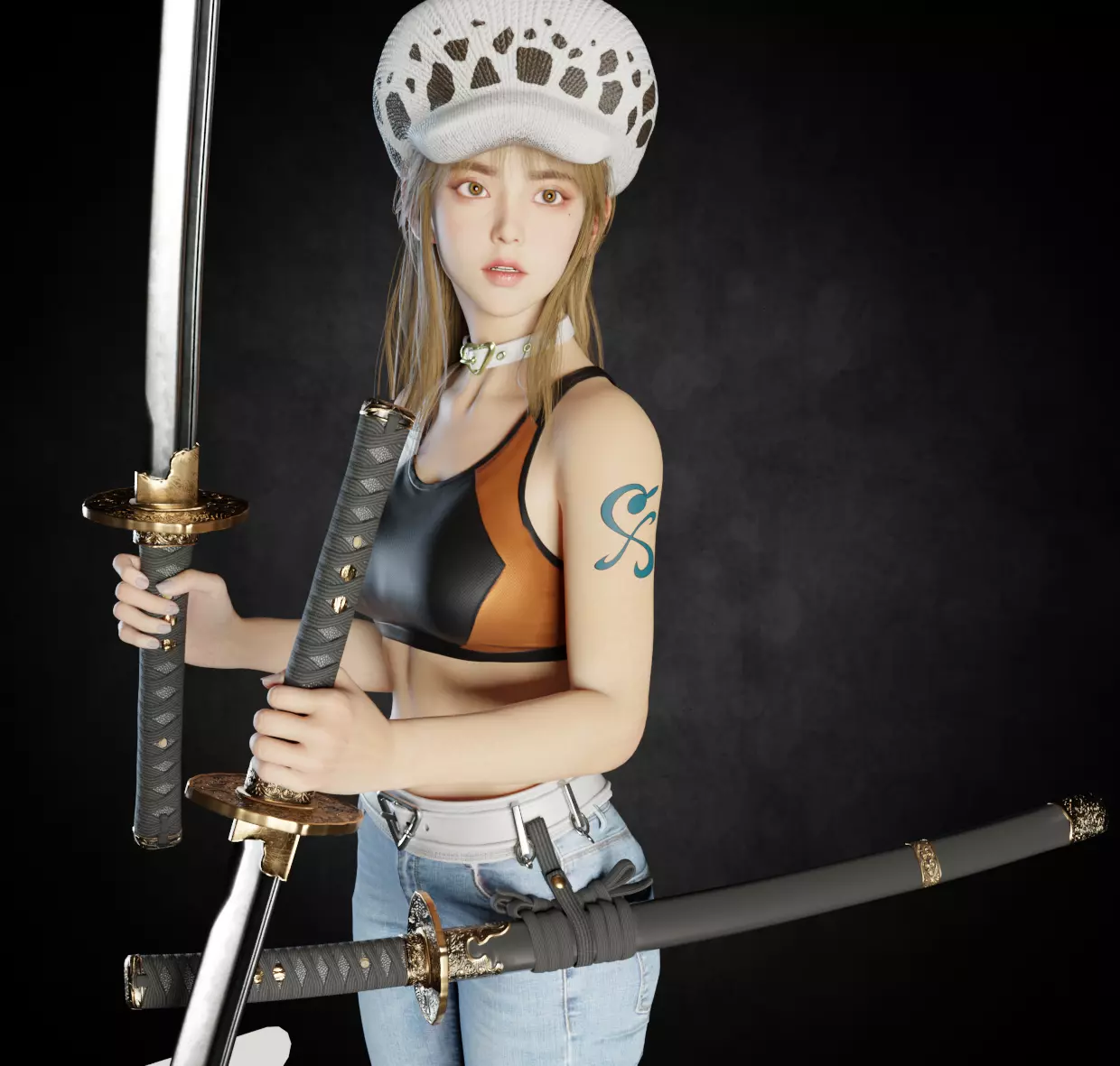 Nami - One piece PBr 8k free version Free 3D model