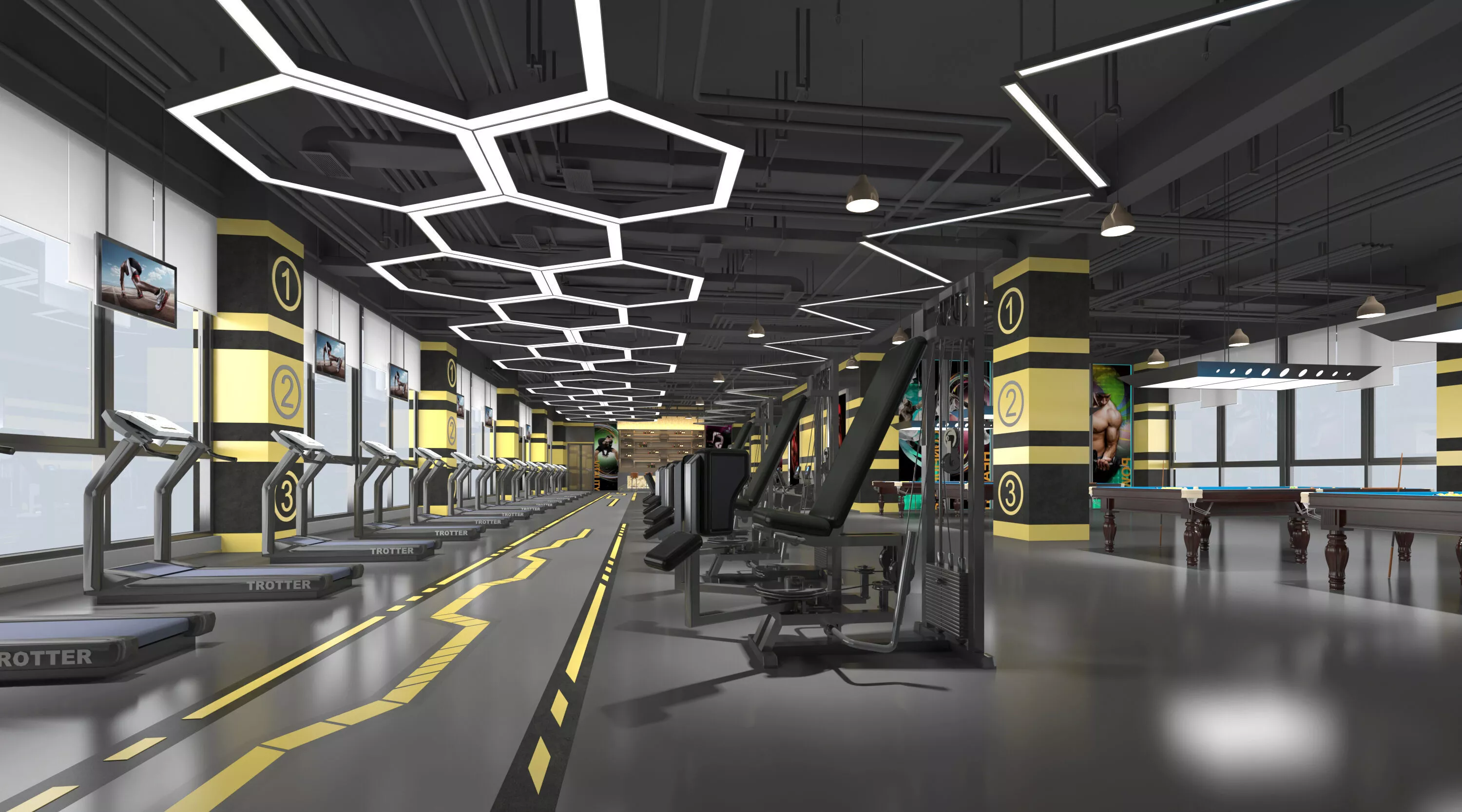 Gym Interior 3D model