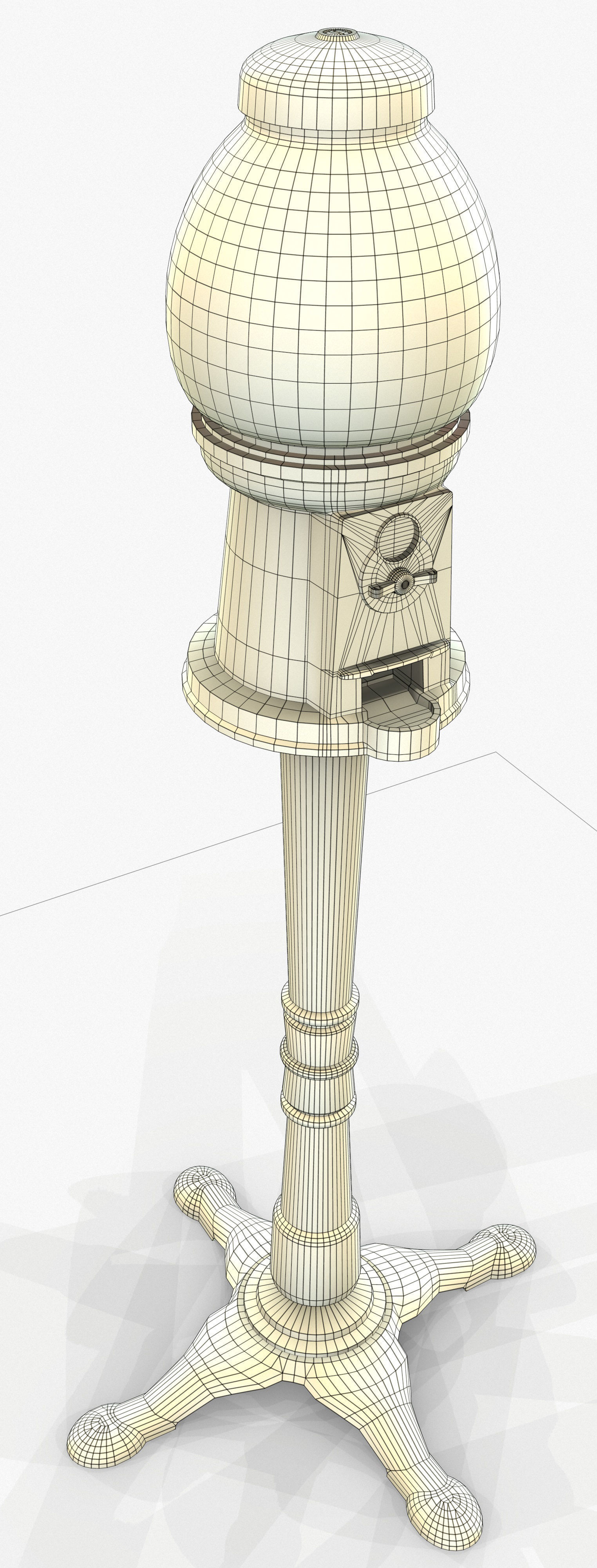 Gumball Machine Game Ready PBR Textures Low-poly 3D model_23