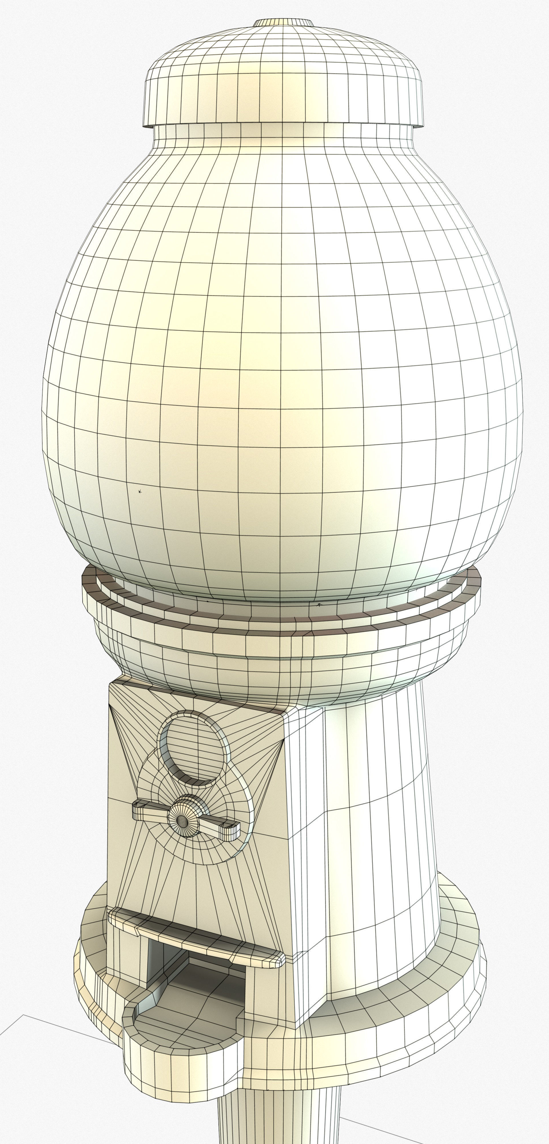 Gumball Machine Game Ready PBR Textures Low-poly 3D model_21