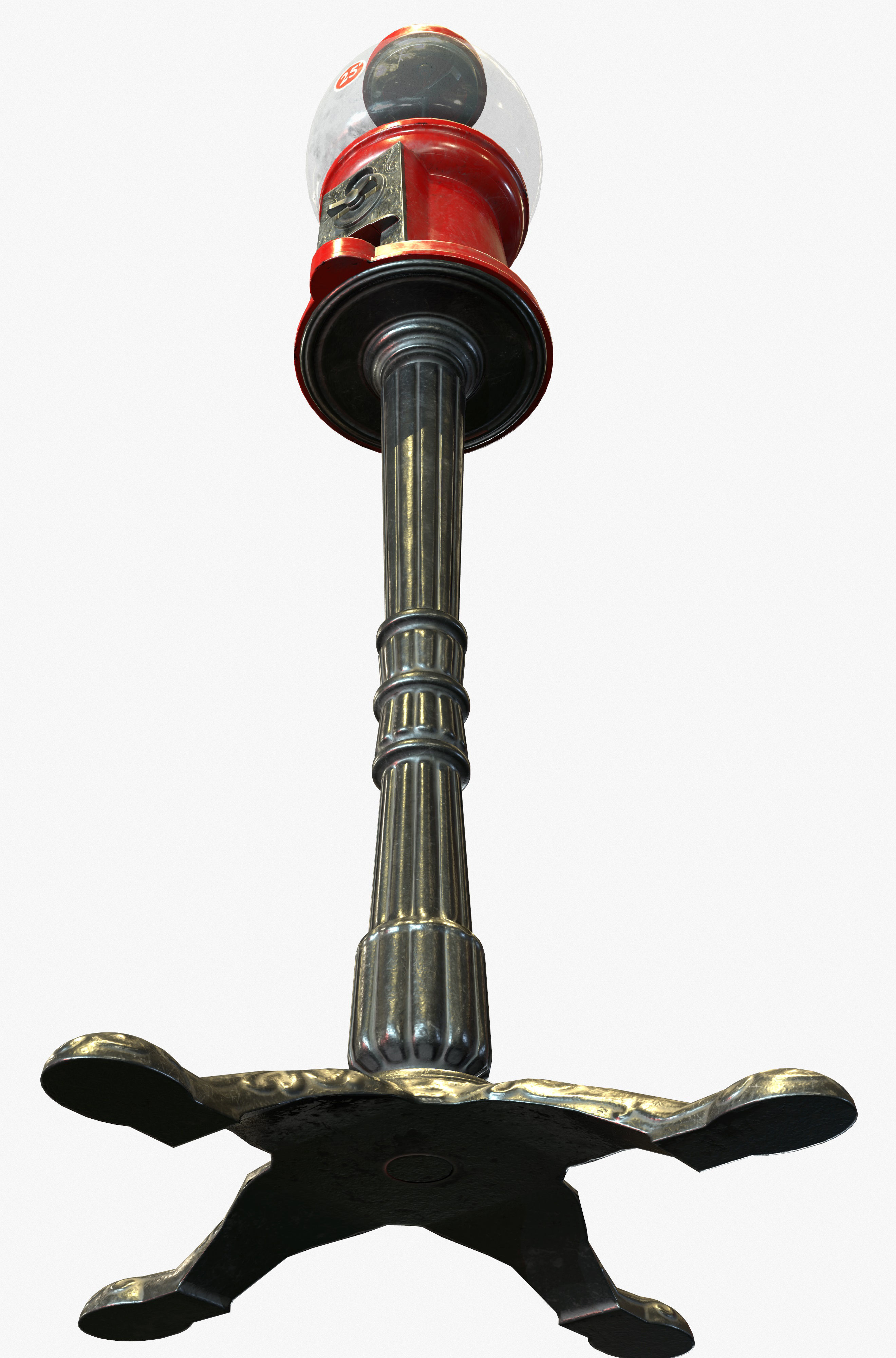 Gumball Machine Game Ready PBR Textures Low-poly 3D model_6