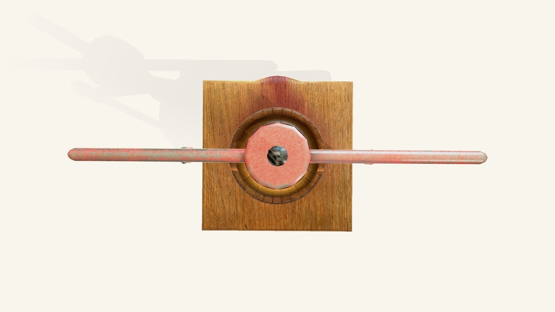 Antique Wine Press Low-poly 3D model_7