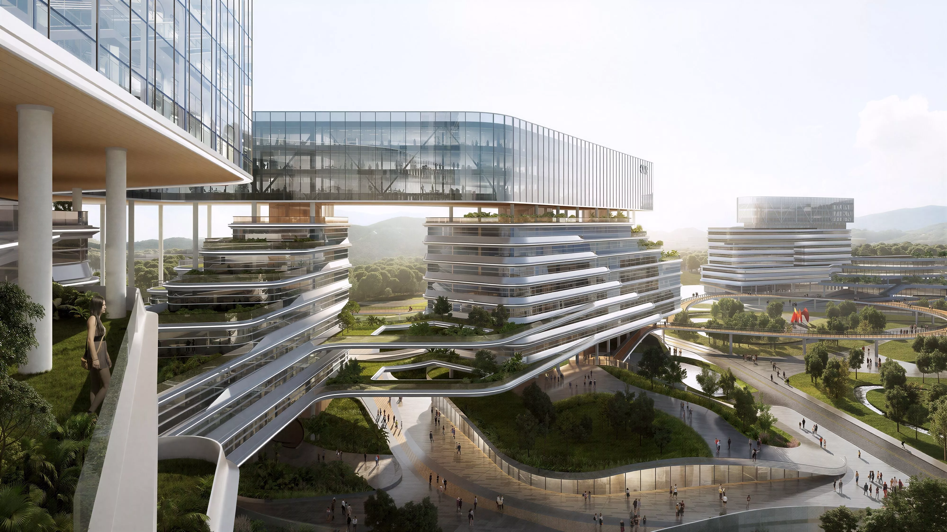 Modern 5-Star Hotel Corporate Cultural Complex 3D Model 3D model