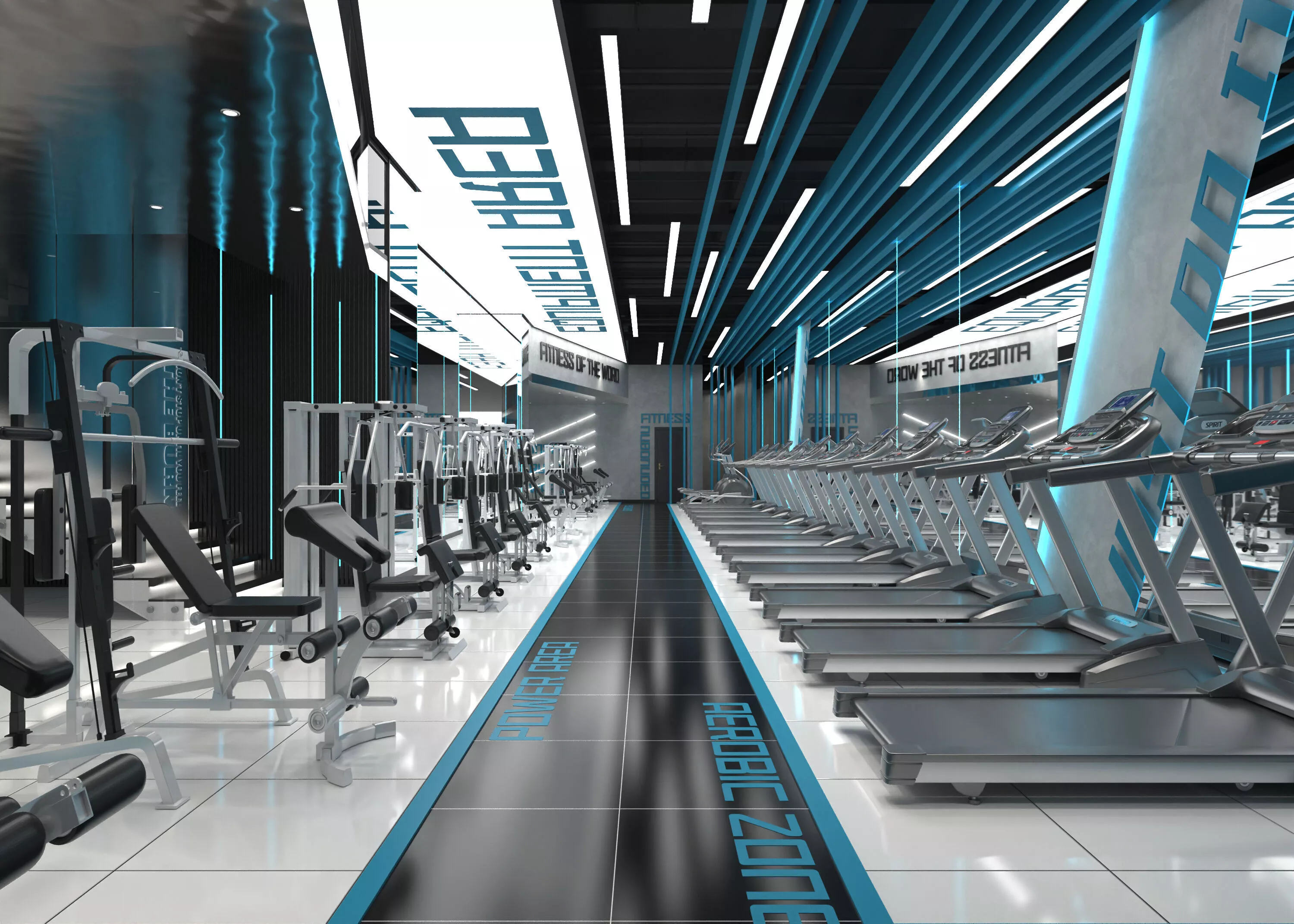 Gym Interior 3D model