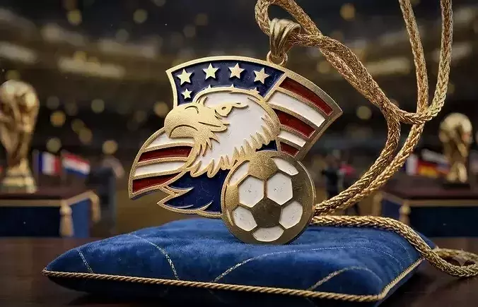World Cup 2026 Inspired Eagle Soccer Pendant