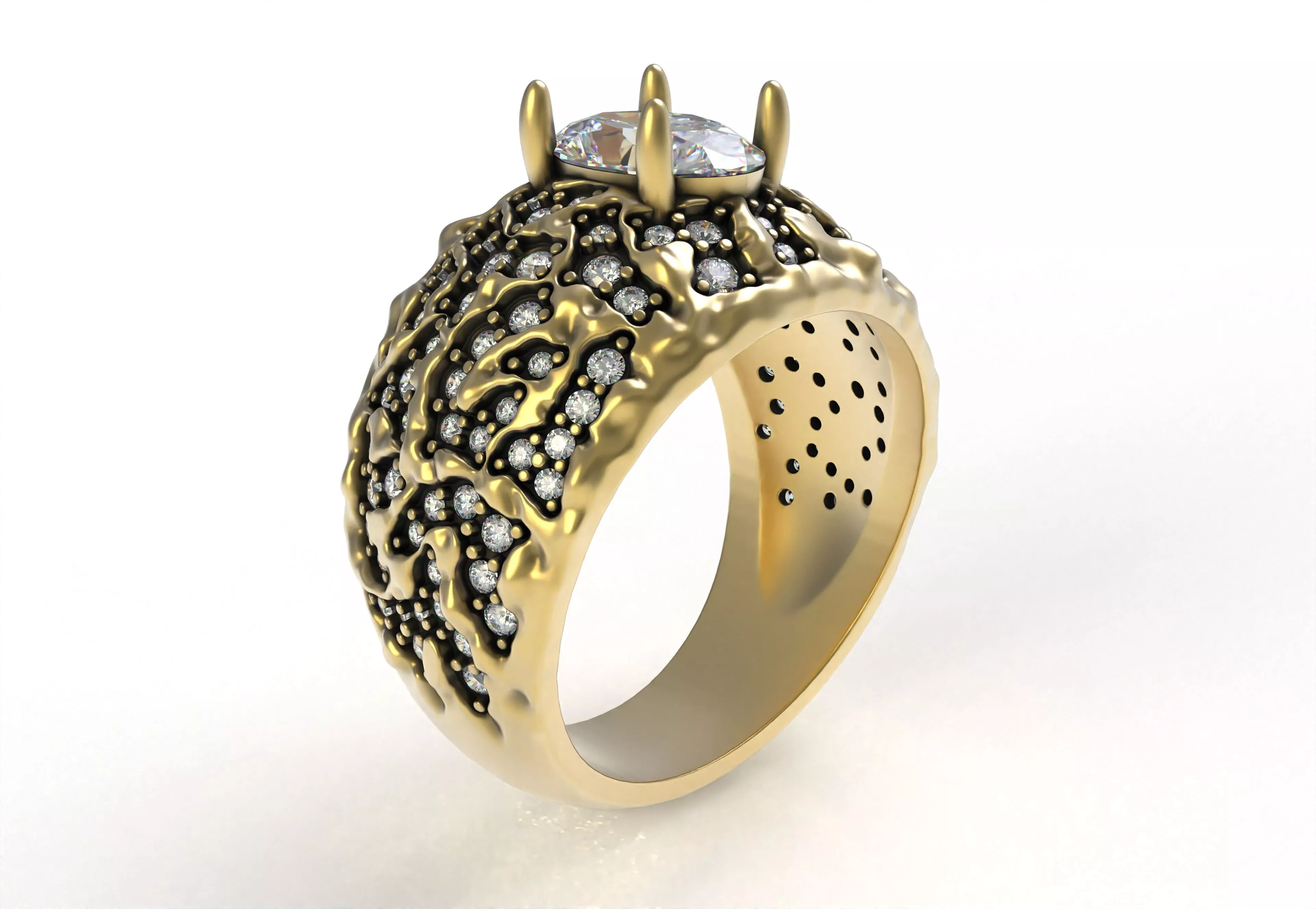 Mens Ovel Ring 3D print model
