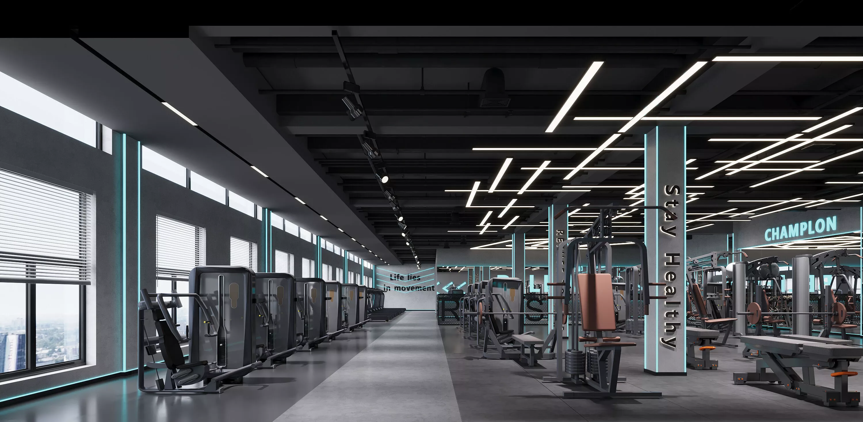 Gym Interior 3D model