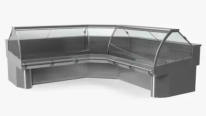 Corner Refrigerated Display Case 3D model