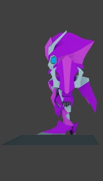Super Mecha 3 - Zelita of Code Name Z3LA Low-poly 3D model_1