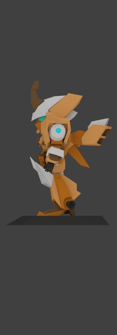 Super Mecha 2 - Gorean of Code Name F41VDI - 3D Print Ready 3D print model_5