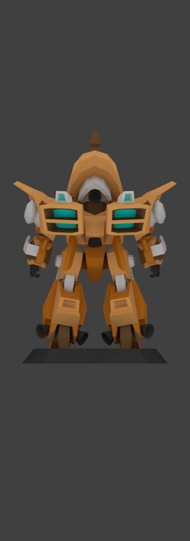 Super Mecha 2 - Gorean of Code Name F41VDI - 3D Print Ready 3D print model_3
