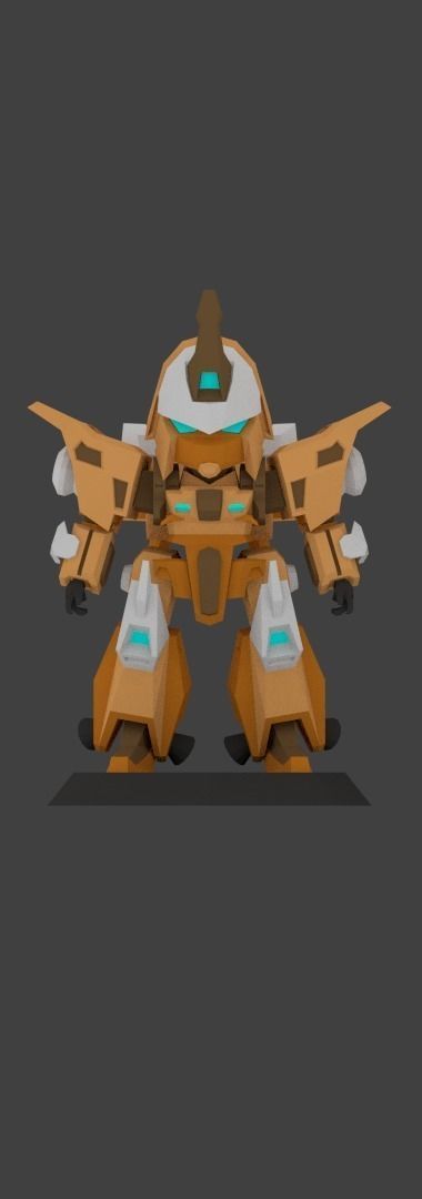 Super Mecha 2 - Gorean of Code Name F41VDI - 3D Print Ready 3D print model_4