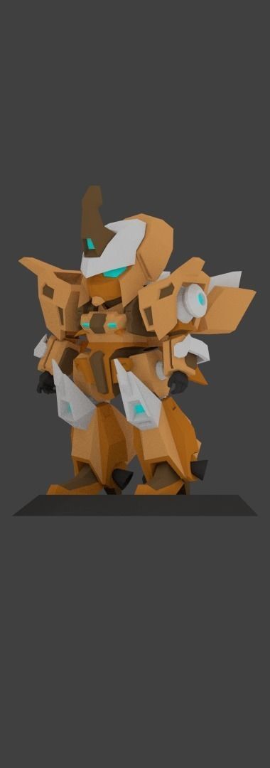 Super Mecha 2 - Gorean of Code Name F41VDI - 3D Print Ready 3D print model_1