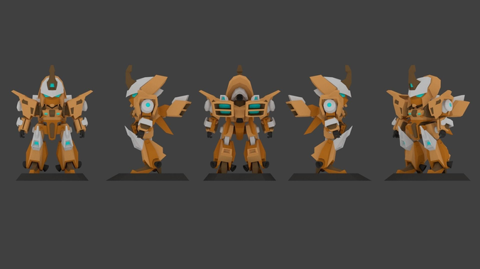 Super Mecha 2 - Gorean of Code Name F41VDI - 3D Print Ready 3D print model