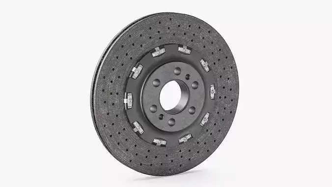 Carbon Ceramic Brake Disc 3D model 2