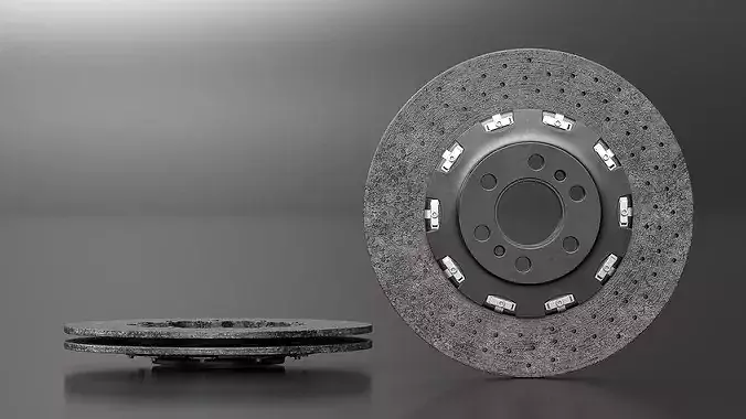 Carbon Ceramic Brake Disc 3D model 5