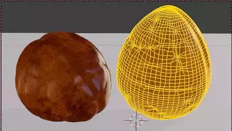 Realistic Avocado Seed 3D model 7
