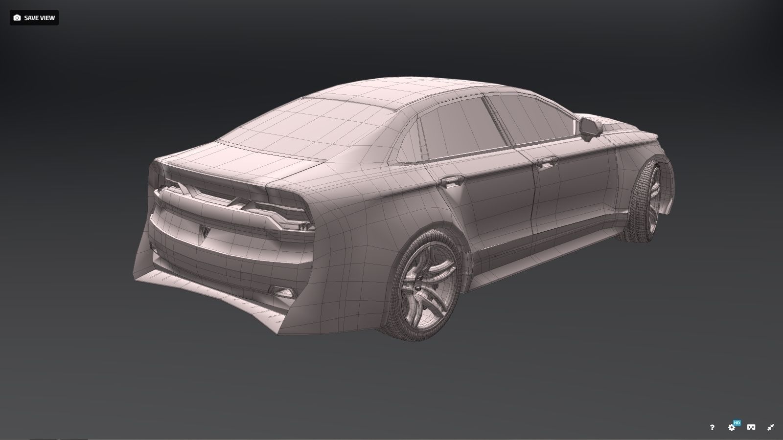 Affekta concept sport car tuning 2018 3D model_21