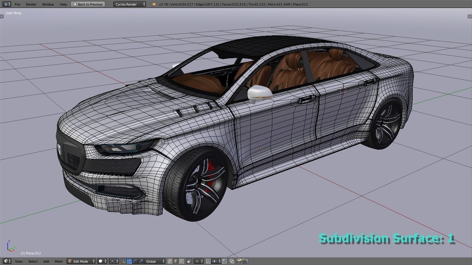 Affekta concept sport car tuning 2018 3D model_29
