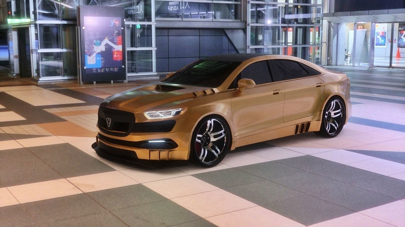 Affekta concept sport car tuning 2018 3D model_9