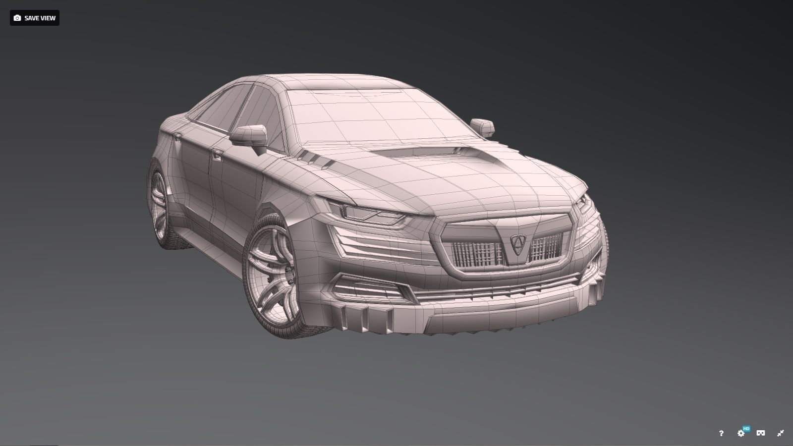 Affekta concept sport car tuning 2018 3D model_20