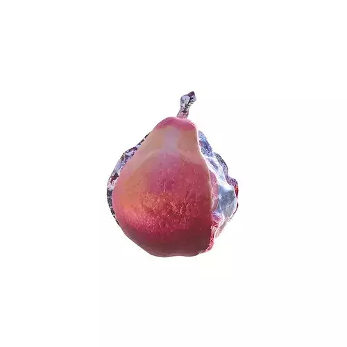 Crystal pear Low-poly 3D model 4