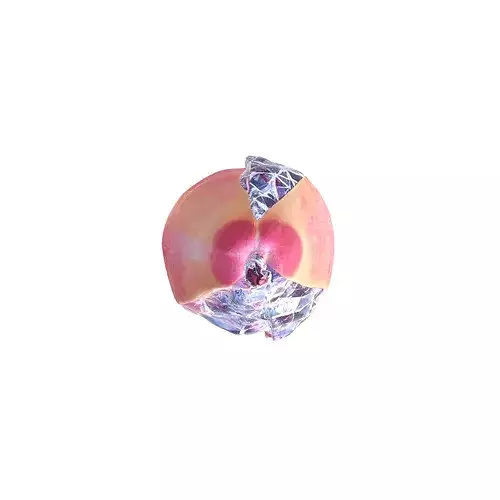 Crystal pear Low-poly 3D model 6