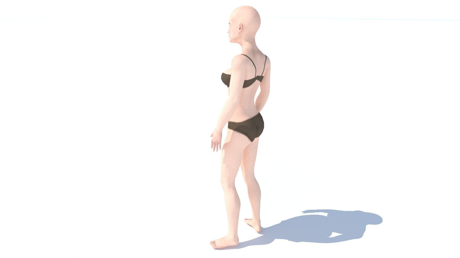 Human Character Base Pack Low-poly 3D model_5