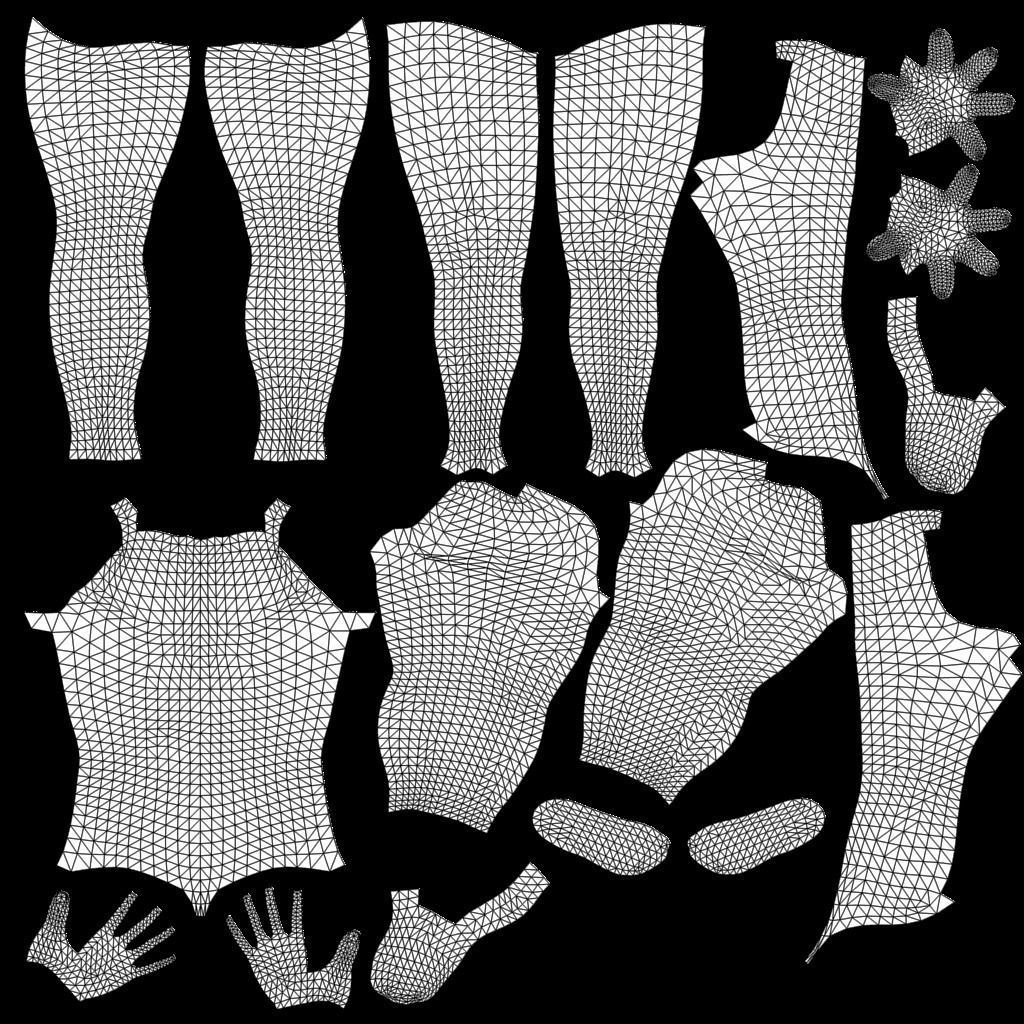 Human Character Base Pack Low-poly 3D model_25