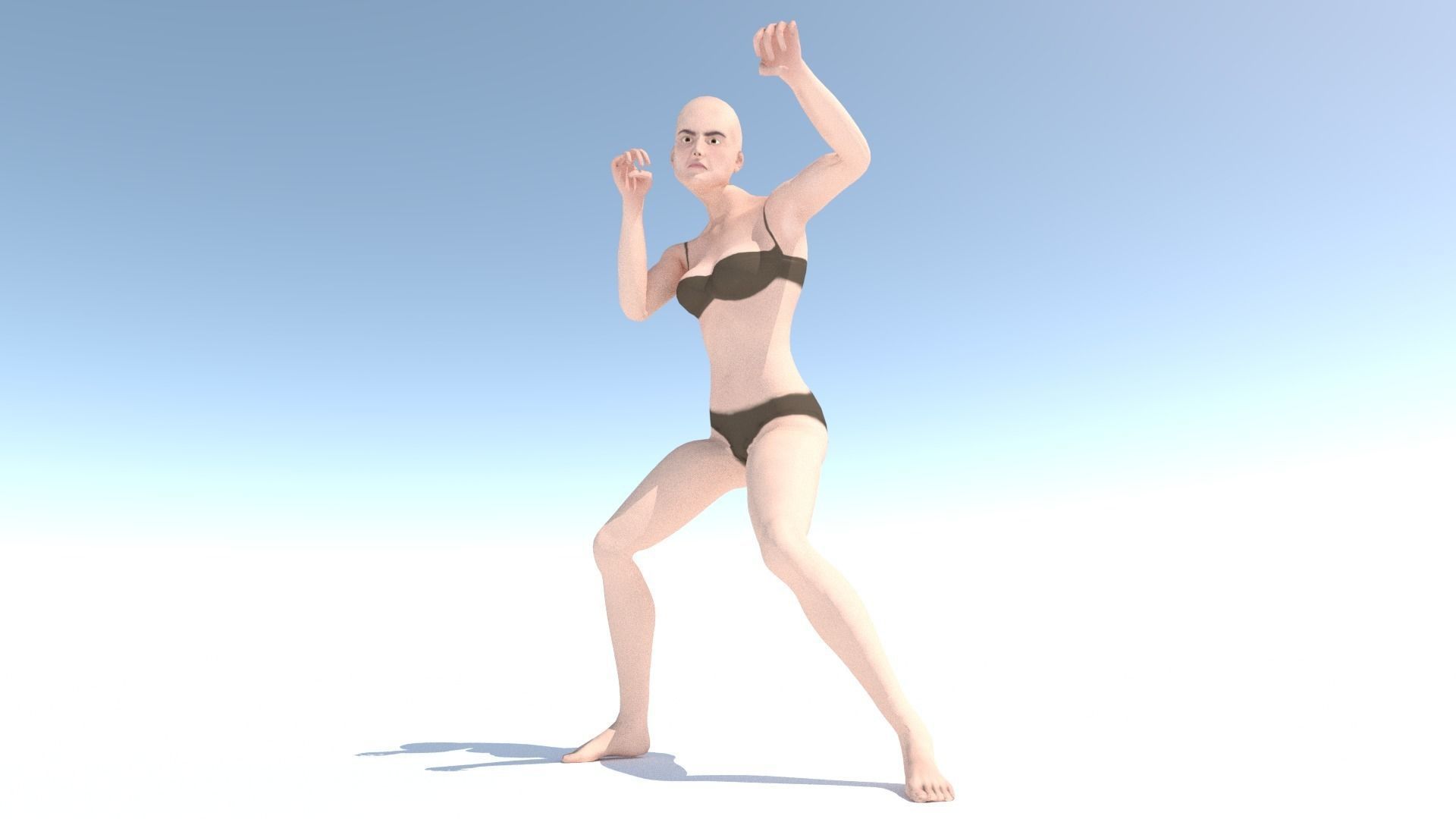 Human Character Base Pack Low-poly 3D model_7