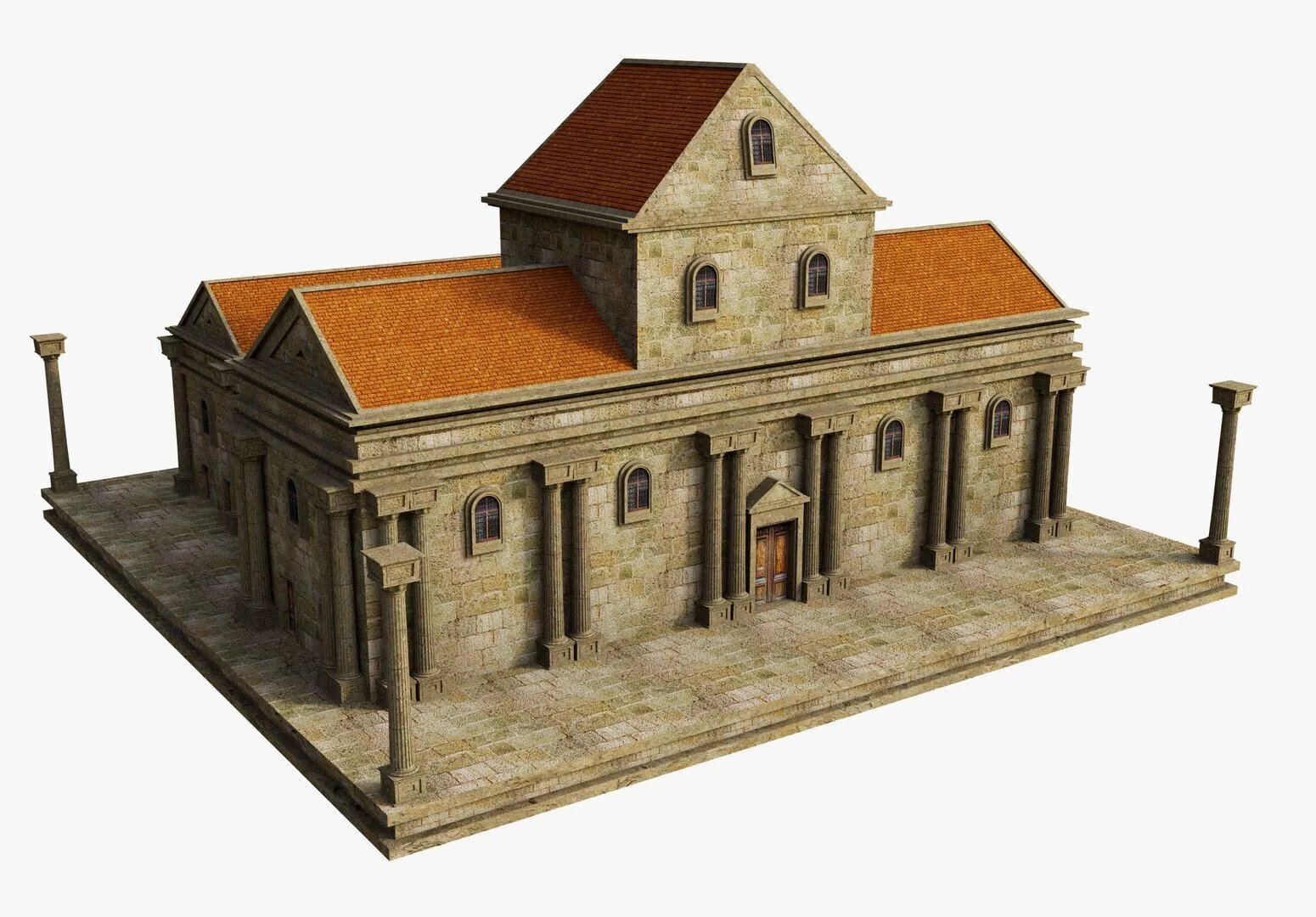 Ancient House Building Free 3D model