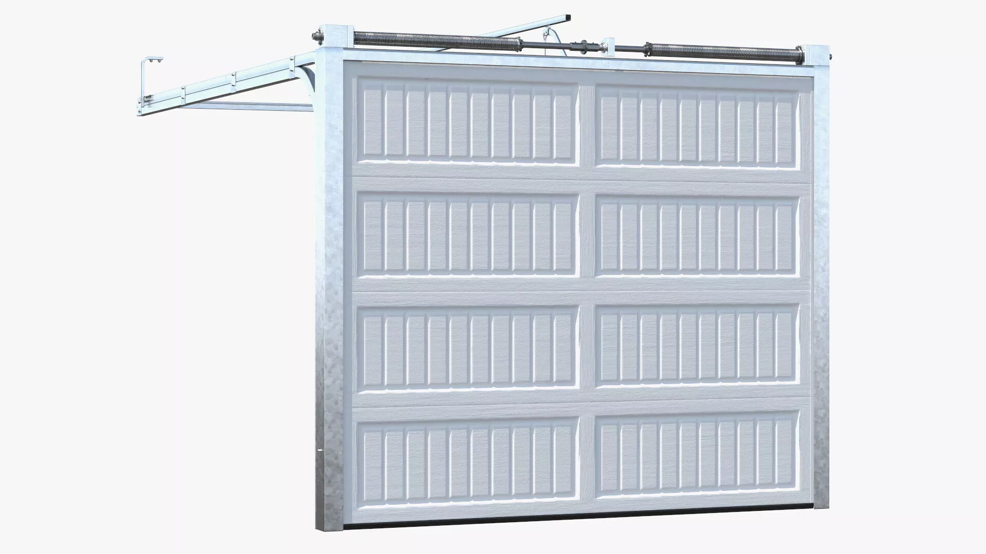 Automatic Garage Door System Rigged for Maya 3D model