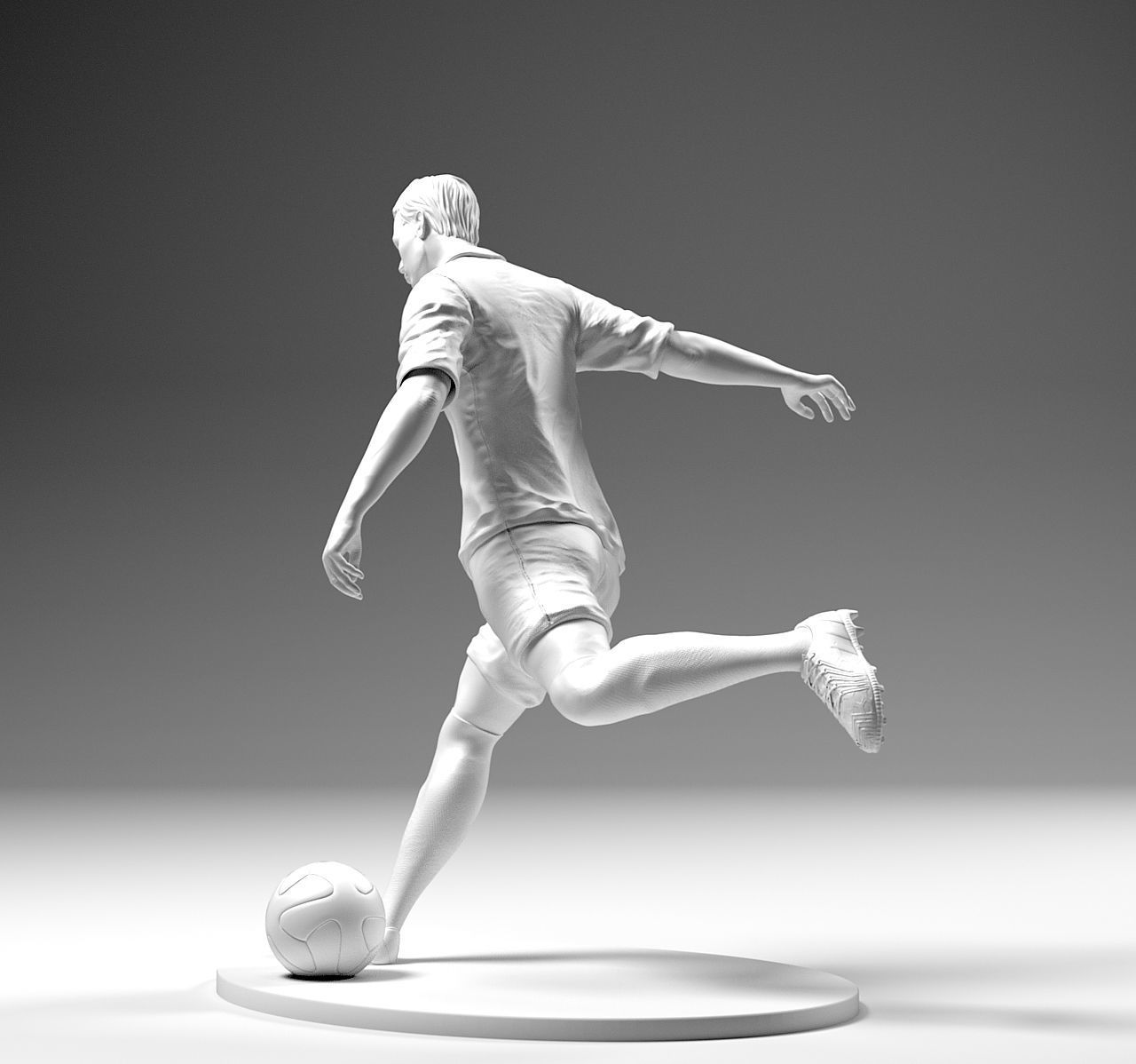 Footballer 02 Footstrike 04 Stl  3D print model_4