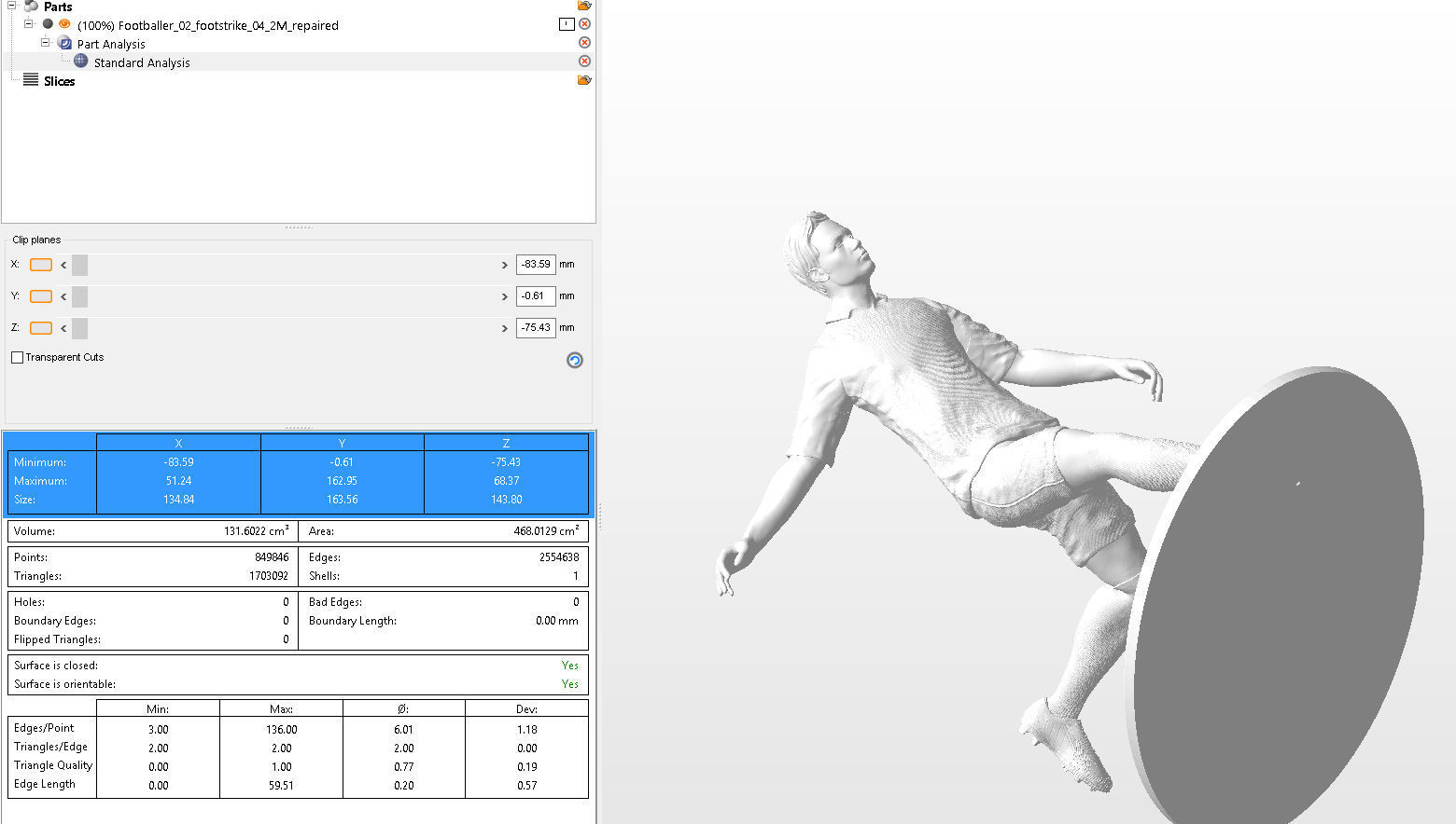 Footballer 02 Footstrike 04 Stl  3D print model_7