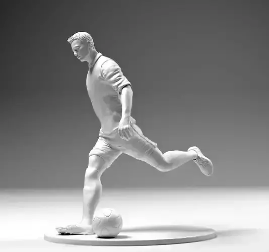 Footballer 02 Footstrike 04 Stl  3D print model