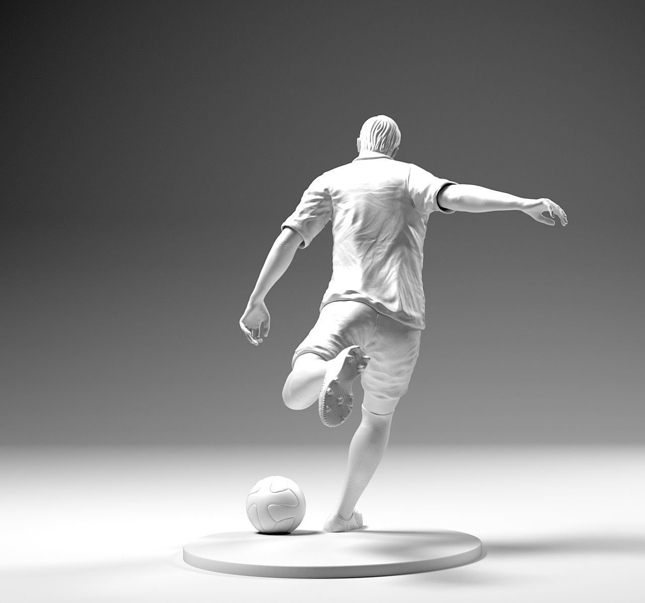 Footballer 02 Footstrike 04 Stl  3D print model_3