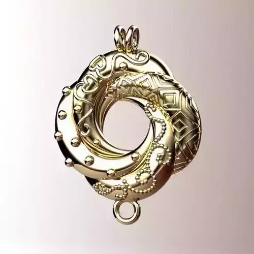 Algerian Love Knot necklace - inspired by James Bond movie 3D print model
