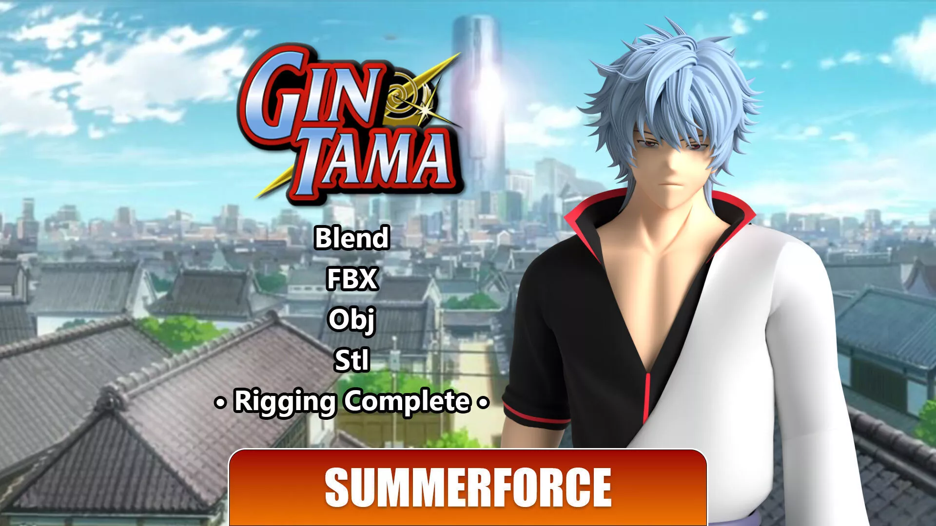 Gintoki Sakata - Gintama 3D model