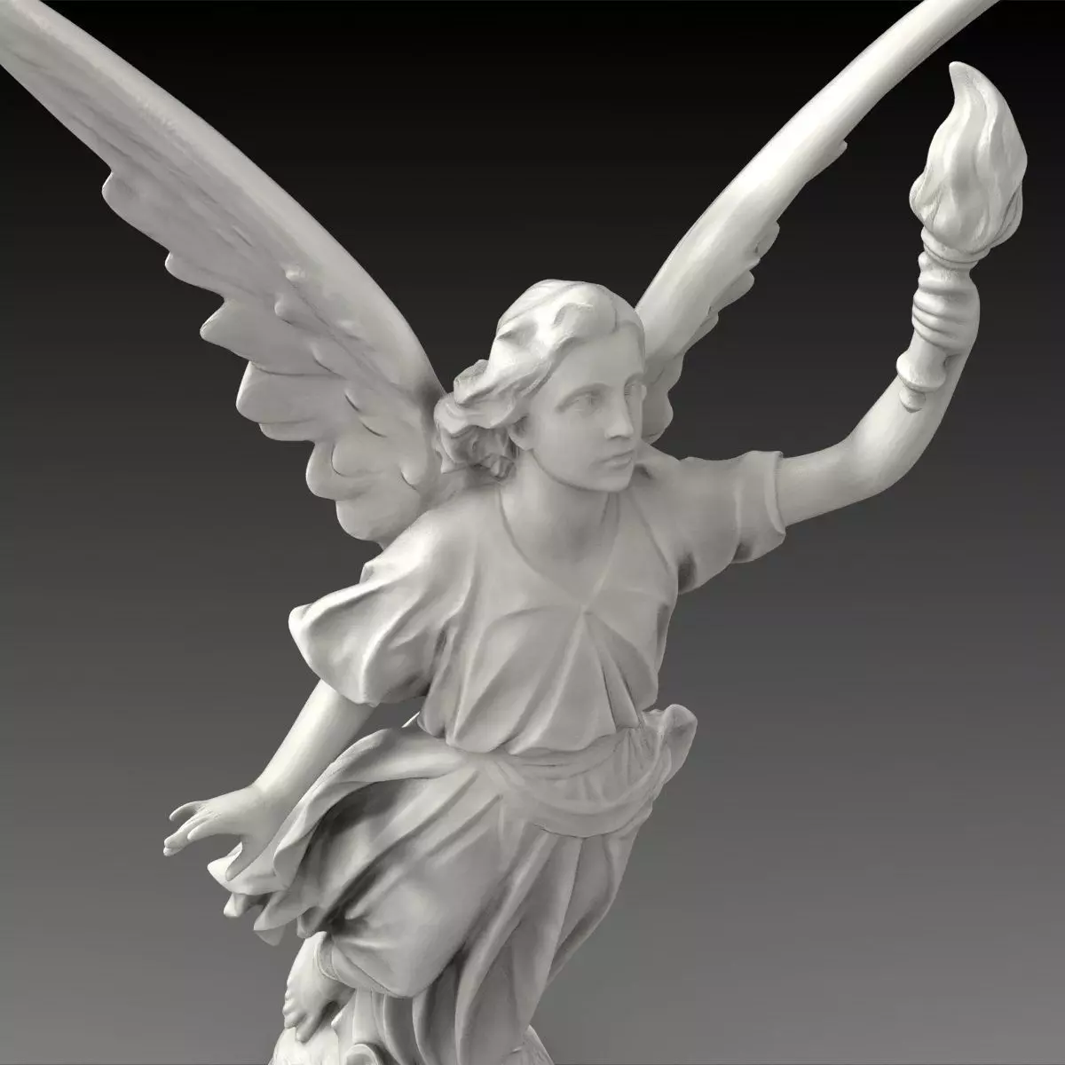 Lucy A Christian Angel Statue Free 3D model_0